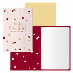 Dohe Copos Pack de 6 Tarjetas de Felicitacion NavideÃ±a con Sobre - TamaÃ±o Cerrada 11.5x17cm, Abierta 23x17cm - Papel Offset - Impresas a todo Color