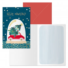 Dohe Beetle Pack de 6 Tarjetas de Felicitacion NavideÃ±a con Sobre - TamaÃ±o Cerrada 11.5x17cm, Abierta 23x17cm - Papel Offset - Impresas a todo Color