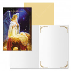 Dohe Angel Pack de 6 Tarjetas de Felicitacion NavideÃ±a con Sobre - TamaÃ±o Cerrada 11.5x17cm, Abierta 23x17cm - Papel Offset - Impresas a todo Color