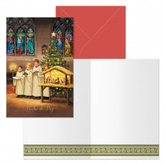Dohe Coro Pack de 6 Tarjetas de Felicitacion NavideÃ±a con Sobre - TamaÃ±o Cerrada 11.5x17cm, Abierta 23x17cm - Papel Offset - Impresas a todo Color