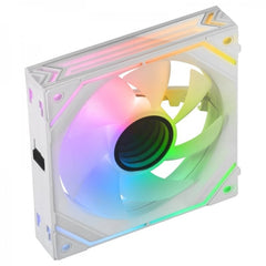 Mars Gaming MF-LINKFINITY Ventilador Modular PWM - Iluminacion Infinity Mirror 360Â° - Conexion Modular LINKFINITY - Control ARGB Dinamico - Color Blanco