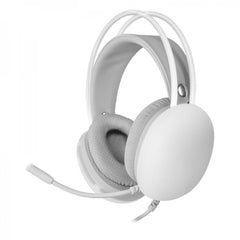 Mars Gaming MH-GLOW Auriculares Gaming - Iluminacion 360Âº CHROMA - Sonido Ultra-BASS 3D - Microfono con Cancelacion de Ruido - Compatibles Multiplataforma - Color Blanco