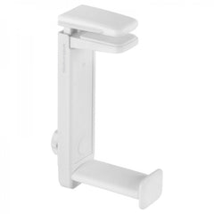 Mars Gaming MHH2 Soporte de Cascos - Instalacion Dual - Rotacion 360Âº - Sujeta Cables - Agarre Firme - Blanco - Color Blanco