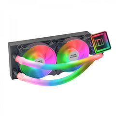 Mars Gaming ML-ULTRA240 Kit de Refrigeracion Liquida - Iluminacion ARGB 360Âº - Bomba OPTI-CHAMBER 3rd GEN - TDP 500W - Compatibilidad Universal - Ventiladores Silenciosos - Color Negro