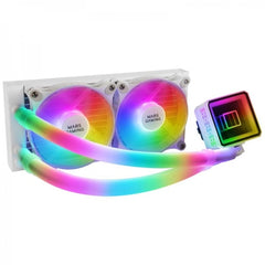 Mars Gaming ML-ULTRA240 Kit de Refrigeracion Liquida - Potencia 500W - Bomba OPTI-CHAMBER Gen 3 - Iluminacion ARGB 360Âº - Ventiladores Silenciosos - Compatibilidad Universal - Color Blanco