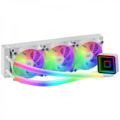 Mars Gaming ML-ULTRA360 Refrigeracion Liquida - 650W TDP - Tecnologia OPTI-CHAMBER - Iluminacion ARGB 360Âº - Ventiladores Silenciosos - Multisocket Universal - Color Blanco