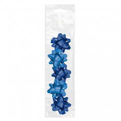 Dohe Chic Pack de 5 Lazos para Regalo - Forma de Estrella - TamaÃ±o 5.6cm - Color Azul