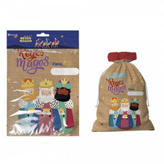 Bismark Saco para Regalos con DiseÃ±o de Reyes Magos - Etiqueta para Personalizarlo