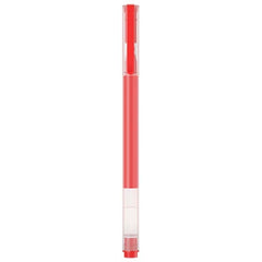 Xiaomi High-Capacity Caja de 10 Boligrafos de Gel - Punta 0.5mm - Alta Capacidad - Secado Rapido - Color Rojo