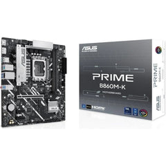 Asus Prime B860M-K Placa Base Intel LGA 1851 - 2x DDR5, 2x M.2, PCIe 4.0, 4x SATA III, HDMI, USB 2.0, 3.2, RJ-45 - Factor de Forma MicroATX