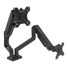 Unykach UK1479 Soporte de Mesa con Brazo Articulado para 2 Monitores de 13"-32" - Giratorio, Resorte de Gas - Gestion de Cables - Peso Max 10kg - VESA 100x100mm