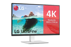 LG UltraFine Monitor LED 27" IPS UltraHD 4K HDR10 - 60Hz - Respuesta 5ms - Angulo de Vision 178Âº - 16:9 - HDMI, DisplayPort - VESA 100x100mm - Color Blanco