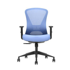 Cromad Senior SE1700 Silla de Oficina - Altura Ajustable con Elevador de Gas de Grado 4 - Soporte Lumbar Ajustable - Asiento con espuma - Ruedas de Nailon 360Âº - Color Azul