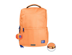 Oxford B-Out Mochila 30L - TamaÃ±o 42x30x15cm - Bolsillo Acolchado - Asa Superior - Funda para Lluvia - Poliester Reciclado RPET - Color Melocoton