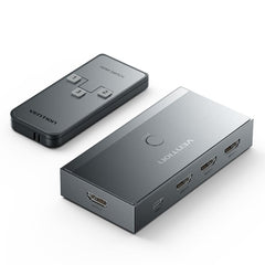 Vention Switch/Splitter HDMI 2.1 - 3x HDMI 2.1 Hembra 8K - USB-C - Cor Cinza