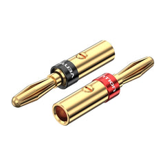 Vention Pack 2 Conector Altavoz Banana BaÃ±ados en oro