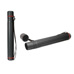 Large Plan Holder Tube - Measurements 8x64cm - With Lid and Shoulder Strap - Color Black