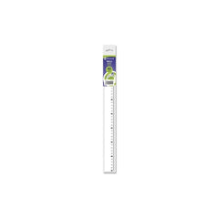 Bismark Regla Milimetrada 40cm - Fabricada en Plastico - Ideal para Colegio - Transparente