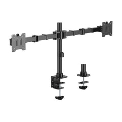 Aisens Soporte de Mesa Eco Giratorio e Inclinable para Monitor/TV 20Kg (3 Pivotes - 2 Brazos) de 17-35" - Color Negro