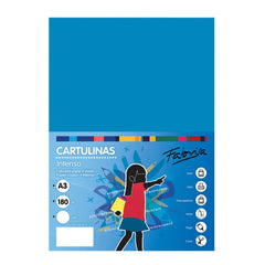 Fabrisa Pack de 25 Cartulinas 180 g/mÂ² - TamaÃ±o A3 - Color Azul Medio