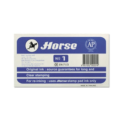 Horse Tampon Metalico NÂº1 - Facil de Recargar - Resistente y Duradero - Color Azul