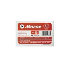 Horse Tampon Metalico NÂº2 - Facil de Recargar - Resistente y Duradero - Color Rojo