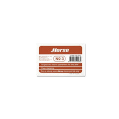 Horse Tampon Metalico NÂº3 - Facil de Recargar - Resistente y Duradero - Color Rojo