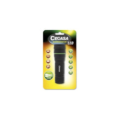 Cegasa Professional LED Flashlight 400lm - Measurements 12 x 4cm - Made of Aluminum - Powered by 4 AAA Batteries (Not Included)