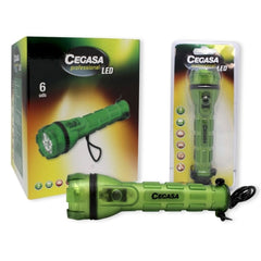 Lanterna Cegasa Professional 3 LED - Resistente a choques e água IP44 - Alimentada por 2 pilhas AA LR6 (não incluídas)