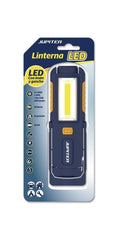 Lampe de poche de travail Jupiter LED+COB 250lm - Avec aimant et crochet - Résistance IP44 - Alimentée par 4 piles AA (non incluses) - Couleur bleue