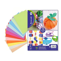 Bismark Pack de 16 Cartulinas 180 g/mÂ² - TamaÃ±o 24 x 32cm - Colores Surtidos