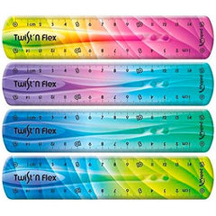Maped TwistÂ´n Flex Regla de Flexible 15cm - Irrompible - Doble Graduacion - Colores Degradados Aleatorios