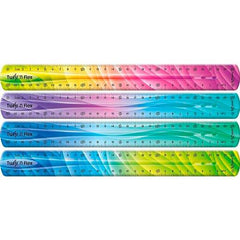 Maped TwistÂ´n Flex Regla de Flexible 30cm - Irrompible - Doble Graduacion - Colores Degradados Aleatorios