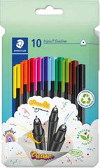 Staedtler Triplus Fineliner 334 Pack de 10 Rotuladores de Punta Fina en Envase de Carton - Trazo de 0.3mm Aprox - DiseÃ±o Ergonomico - Tinta Base de Agua - Colores Surtidos