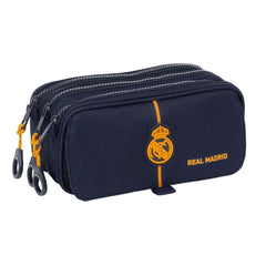 Safta Real Madrid 2Âª Equipacion 24/25 Estuche Portatodo - 3 Compartimentos - 21.5x10x8cm - Color Azul Marino