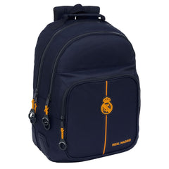 Safta Real Madrid 2Âª Equipacion 24/25 Mochila - Adaptable a Carro - 2 Compartimentos - Asa de Mano - 32x42x15cm - Color Azul Marino