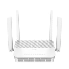 Cudy Router WiFi 6 Mesh Gigabit Dual Band AX3000 - Velocidad hasta 1000Mbps - 5 Puertos - 4 Antenas Fijas de 5dBi - Tecnologia MU-MIMO - Color Blanco