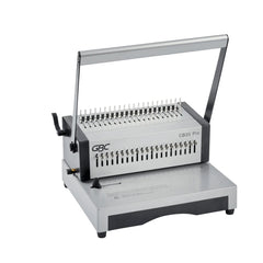 GBC CombBind CB25 Pro Encuadernadora Manual de Canutillo - Encuaderna hasta 500 Hojas A4 - Puede Perforar hasta 25 Hojas - Rapida y Sencilla de Usar - Color Plata
