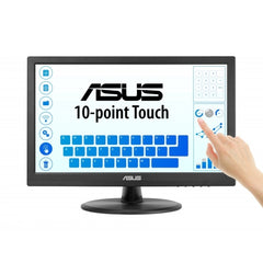 Asus VT169HE Monitor Tactil 15.6" LED IPS FullHD 60Hz - Capacidad Tactil 10 Puntos - Respuesta 5ms - 16:9 - HDMI, VGA - VESA 75x75mm