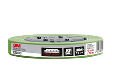 3M Cinta de Enmascarar Profesional para Superficies Rugosas - 18mm x 50m - Color Verde