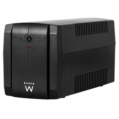 Ewent SAI Interactivo 1300VA/720W - 3x Schuko - Cable de Alimentacion - Funcion AVR - Notificacion Sonora y LED - Proteccion Electrica - Bateria de 12V / 7Ah Reemplazable - Color Negro