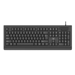 Ewent Teclado con Cable USB - Disposicion Portuguesa QWERTY PT - Cable de 1.5m - Plug and Play - Color Negro