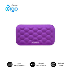 Subblim Ergo Airpadding ReposamuÃ±ecas para Raton - Espuma Viscoelastica 65D - Tejido AirMesh Transpirable - Base Antideslizante - Color Lila