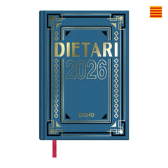 Dohe Dietario Anual Cuarto en Catalan - Dia Pagina - Fabricado en Geltex con Carton Contracolado - TamaÃ±o 15x21cm - Colores Surtidos Aleatorios