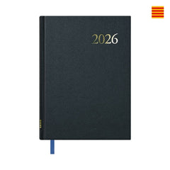 Dohe Segovia Agenda Anual Catalan - Semana Vista - TamaÃ±o 14x20cm - Color Negro