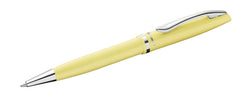 Pelikan Jazz Pastel Boligrafo con Mecanismo de Giro - Punta Mediana - Cuerpo Lacado - Recargable - Color Amarillo Pastel