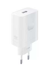 Realme SuperVOOC Cargador de Pared 45W - USB 2.0 - Carga Rapida - Color Blanco