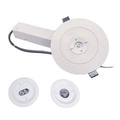 Elbat Luz de Emergencia Empotrable - 330 Lumens - 6000K - 2W - Luz Fria - 3 Horas de Autonomia - Bateria de Litio