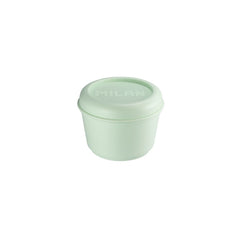 Milan Coleccion 430 Fiambrera Redonda 0.25L - Apta para Microondas, Lavavajillas y Congelador - Libre de BPA - Medidas 10 Ã˜ x 7cm - Color Verde