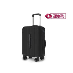 Lagart Smart Mala Trolley de Cabina Rígida 20” 55x34x20cm - Asa Frontal para Manuseio em Diferentes Situações - Fecho TSA - Rodas Duplas 360º - Cor Preto